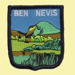 Scotland Ben Nevis Shield Embroidered Cloth Patch Set x 3