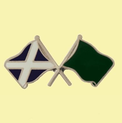 Image 0 of Saltire Libya Old Crossed Country Flags Friendship Enamel Lapel Pin Set x 3