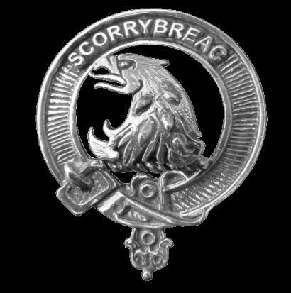 Image 0 of Nicholson Clan Cap Crest Sterling Silver Clan Nicholson Badge