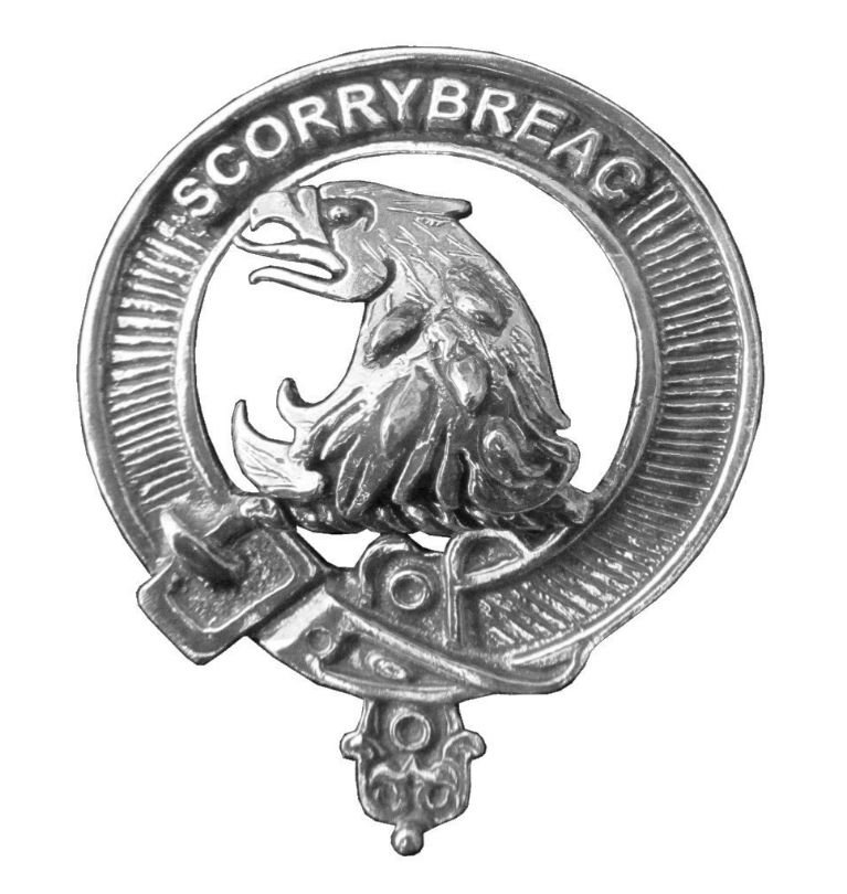 Image 1 of Nicholson Clan Cap Crest Sterling Silver Clan Nicholson Badge
