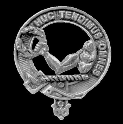 Image 0 of Paterson Clan Cap Crest Sterling Silver Clan Paterson Badge