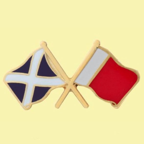 Image 0 of Saltire Dubai Crossed Country Flags Friendship Enamel Lapel Pin Set x 3