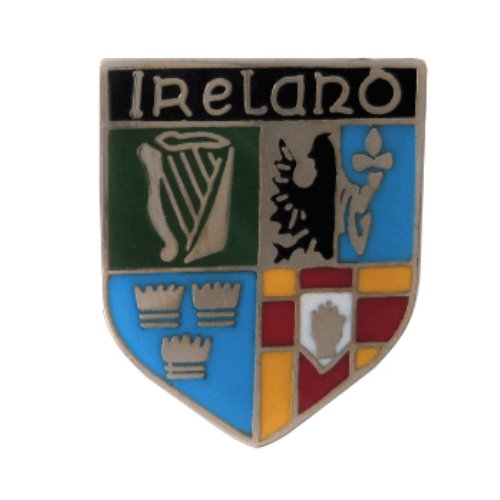 Image 1 of Ireland Four Provinces Shield Enamel Badge Lapel Pin Set x 3