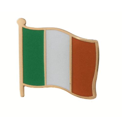 Image 1 of Ireland Flag Friendship Single Medium Enamel Badge Lapel Pin Set x 3