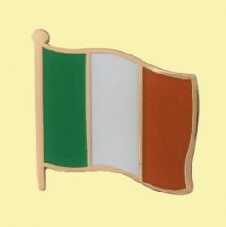 Ireland Flag Friendship Single Medium Enamel Badge Lapel Pin Set x 3