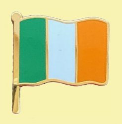 Ireland Flag Friendship Single Small Enamel Badge Lapel Pin Set x 3