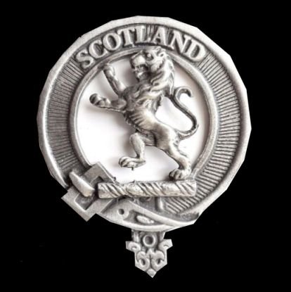 Image 0 of Rampant Lion Cap Crest Sterling Silver Rampant Lion Badge
