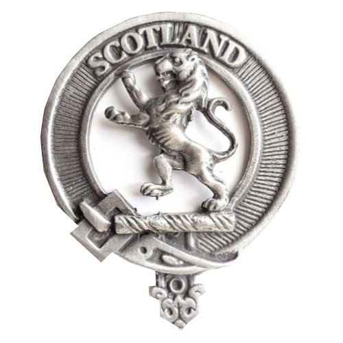 Image 1 of Rampant Lion Cap Crest Sterling Silver Rampant Lion Badge