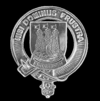 Image 0 of City Of Edinburgh Cap Crest Sterling Silver City Of Edinburgh Badge