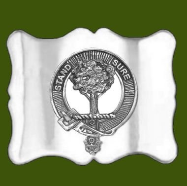 Image 0 of Anderson Clan Badge Scalloped Mens Stylish Pewter Kilt Belt Buckle