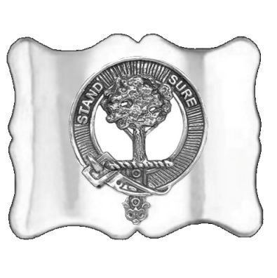 Image 1 of Anderson Clan Badge Scalloped Mens Stylish Pewter Kilt Belt Buckle