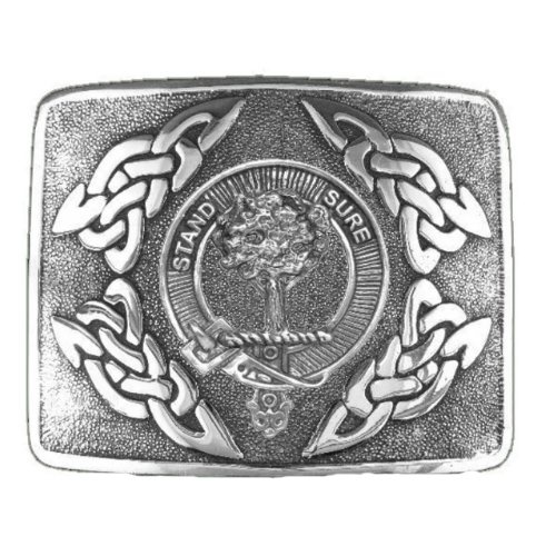 Image 1 of Anderson Clan Badge Interlace Mens Stylish Pewter Kilt Belt Buckle