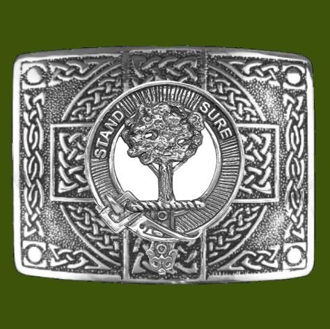 Image 0 of Anderson Clan Badge Celtic Cross Mens Stylish Pewter Kilt Belt Buckle