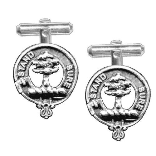Image 1 of Anderson Clan Badge Sterling Silver Anderson Clan Crest Cufflinks