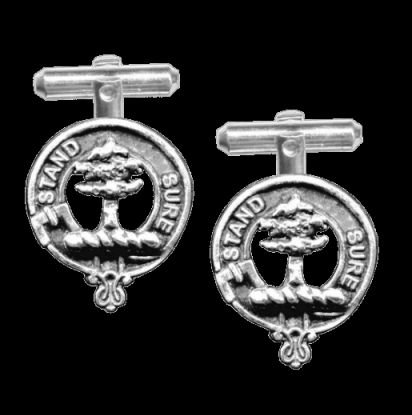 Image 0 of Anderson Clan Badge Sterling Silver Anderson Clan Crest Cufflinks