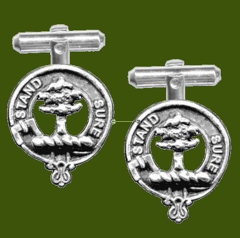 Image 0 of Anderson Clan Badge Stylish Pewter Anderson Clan Crest Cufflinks