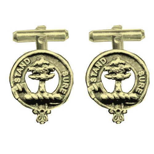 Image 1 of Anderson Clan Badge 14K Yellow Gold Anderson Clan Crest Cufflinks