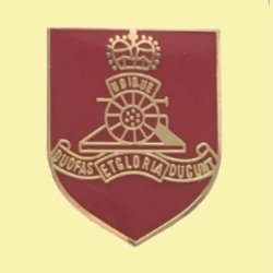 Royal Artillery British Military Shield Enamel Badge Lapel Pin Set x 3
