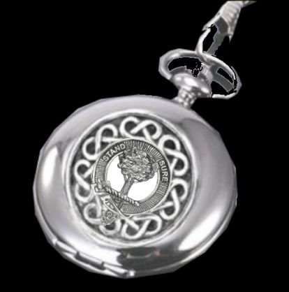 Image 0 of Anderson Clan Badge Silver Clan Crest Hunter Pocket Watch
