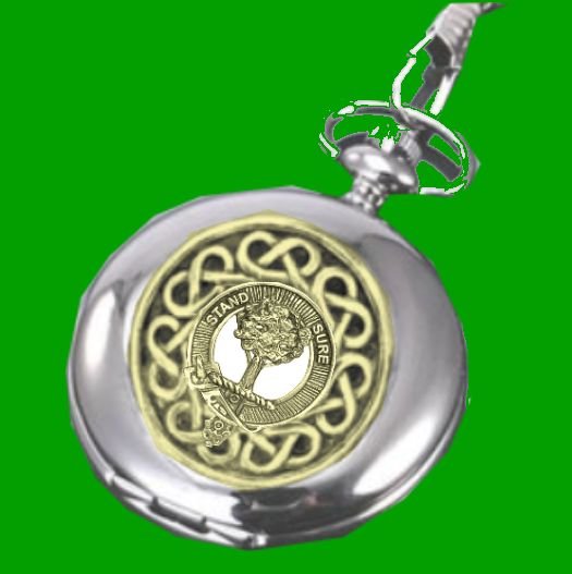 Image 0 of Anderson Clan Badge Gold Clan Crest Hunter Pocket Watch