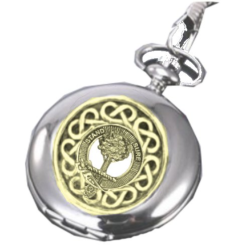 Image 1 of Anderson Clan Badge Gold Clan Crest Hunter Pocket Watch
