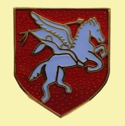 Airborne British Military Shield Enamel Badge Lapel Pin Set x 3