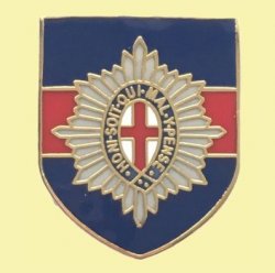 Coldstream Guards British Military Shield Enamel Badge Lapel Pin Set x 3