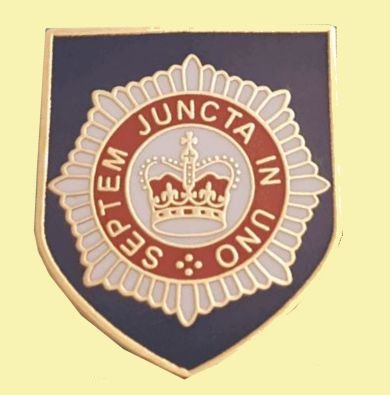Image 0 of Household Division British Military Shield Enamel Badge Lapel Pin Set x 3