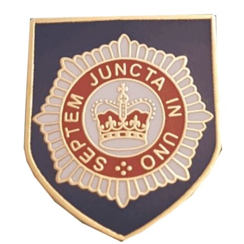 Image 1 of Household Division British Military Shield Enamel Badge Lapel Pin Set x 3
