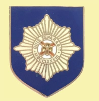Image 0 of Irish Guards British Military Shield Enamel Badge Lapel Pin Set x 3