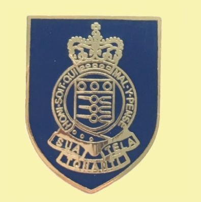 Image 0 of Royal Army Ordnance Corps British Military Shield Enamel Badge Lapel Pin Set x 3
