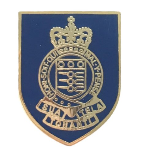 Image 1 of Royal Army Ordnance Corps British Military Shield Enamel Badge Lapel Pin Set x 3