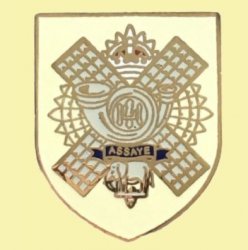 Highland Light Infantry British Military Shield Enamel Badge Lapel Pin Set x 3