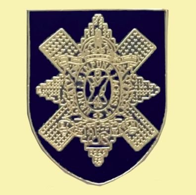 Image 0 of Black Watch British Military Shield Enamel Badge Lapel Pin Set x 3