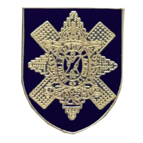 Image 1 of Black Watch British Military Shield Enamel Badge Lapel Pin Set x 3