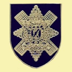 Black Watch British Military Shield Enamel Badge Lapel Pin Set x 3