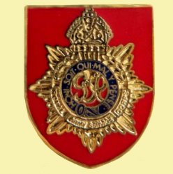 Royal Army Service Corp British Military Shield Enamel Badge Lapel Pin Set x 3