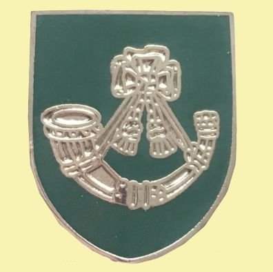 Image 0 of Light Infantry British Military Shield Enamel Badge Lapel Pin Set x 3