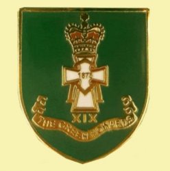 Green Howards British Military Shield Enamel Badge Lapel Pin Set x 3