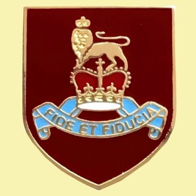 Image 0 of Pay Corps British Military Shield Enamel Badge Lapel Pin Set x 3