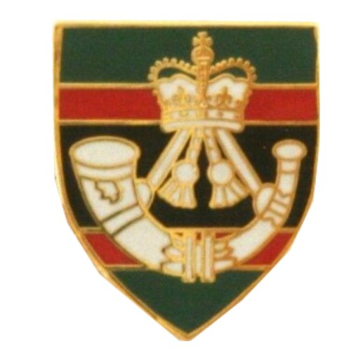 Image 1 of Rifles British Military Shield Enamel Badge Lapel Pin Set x 3