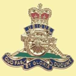 Royal Artillery British Military Enamel Badge Lapel Pin Set x 3