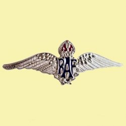 Royal Air Force Sweetheart Wings Military Badge Bright Nickel Lapel Pin Set x 3