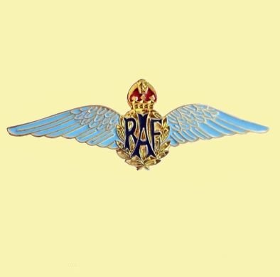 Image 0 of Royal Air Force Sweetheart Wings Military Badge Enamel Gilt Lapel Pin Set x 3