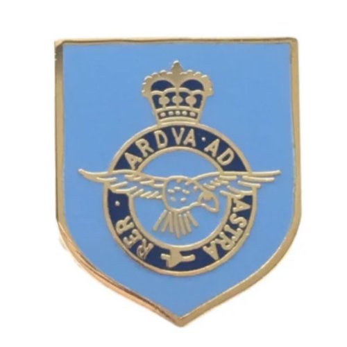 Image 1 of Royal Air Force British Military Shield Enamel Badge Lapel Pin Set x 3