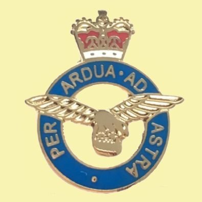 Image 0 of Royal Air Force British Military Enamel Badge Lapel Pin Set x 3