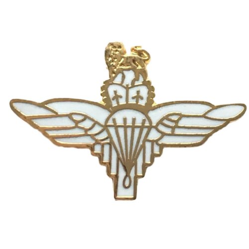 Image 1 of Parachute Regiment Royal Air Force Military Nickel Badge Lapel Pin Set x 3