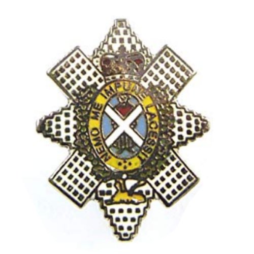 Image 1 of Black Watch British Military Enamel Badge Small Lapel Pin Set x 3