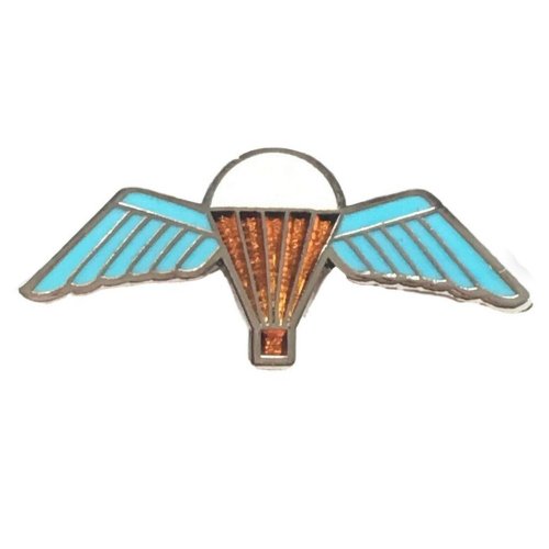 Image 1 of Parachute Royal Air Force British Military Enamel Badge Lapel Pin Set x 3