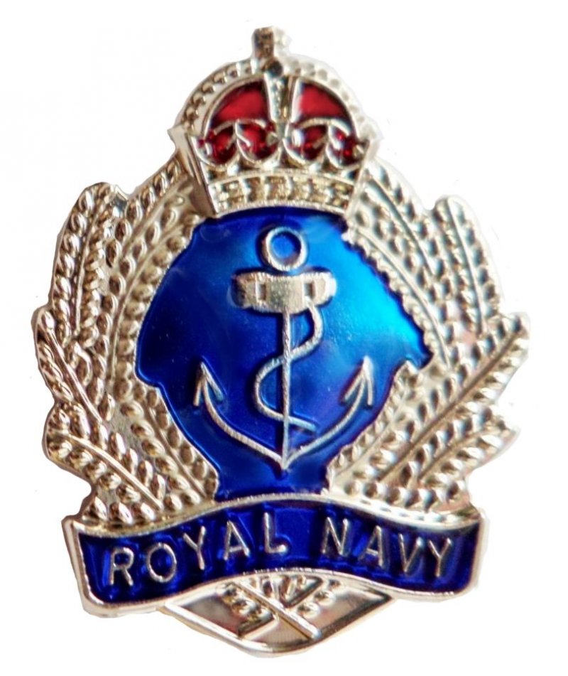 Image 1 of Royal Navy Crown And Anchor British Military Enamel Badge Lapel Pin Set x 3